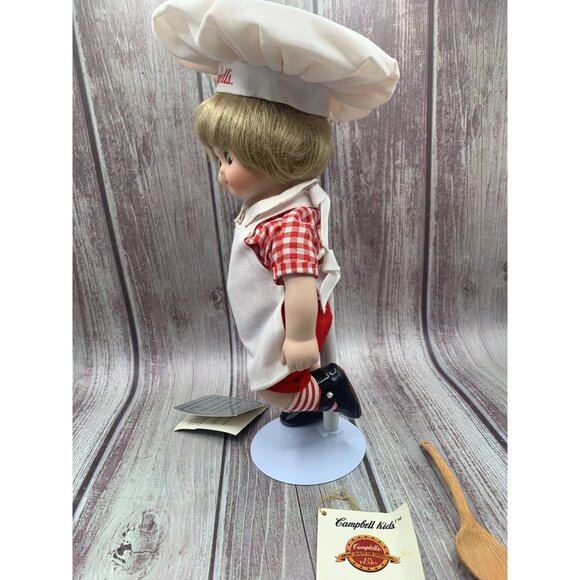 Campbell's Soup Kids Dancing Chef Porcelain Doll 1996 Limited Edition Loveless 1 - Picture 3 of 16